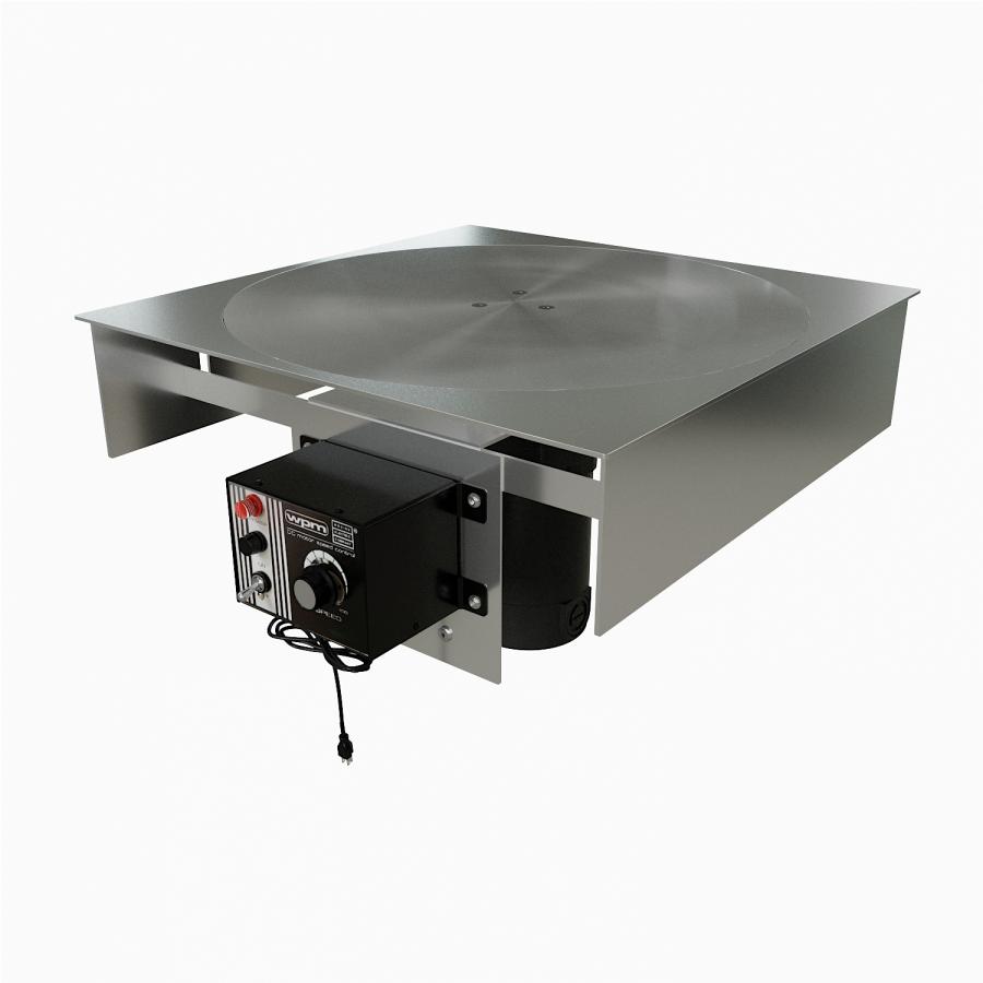 GlobalTek® Stainless Steel 18" Dia. Mounted Rotary Turn Table for 90 Degree Turn ⚡