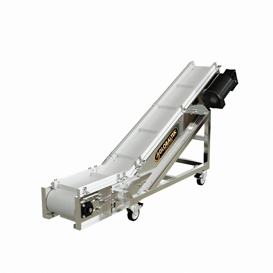 GLOBALTEK® Stainless Steel Incline Conveyor