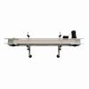 GlobalTek® S/S Raised Bed Sanitary Conveyor with 4.5" Table Top Acetal Plastic Belt, End Plates, Dual Post Welded Legs and Variable Speed Control.